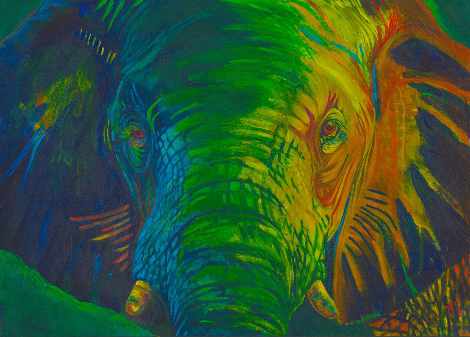 Elephant Bold and Beautiful – Contemporary Animal Art